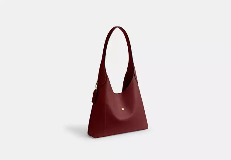 Brooklyn 28 shoulder bag Brass/Dark ruby