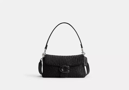 Tabby Soft Shoulder Bag Silver/Black